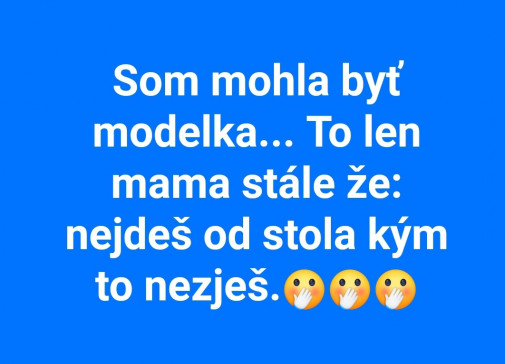 Mohla som byt modelka