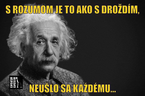 S rozumom je to ako s drozdim